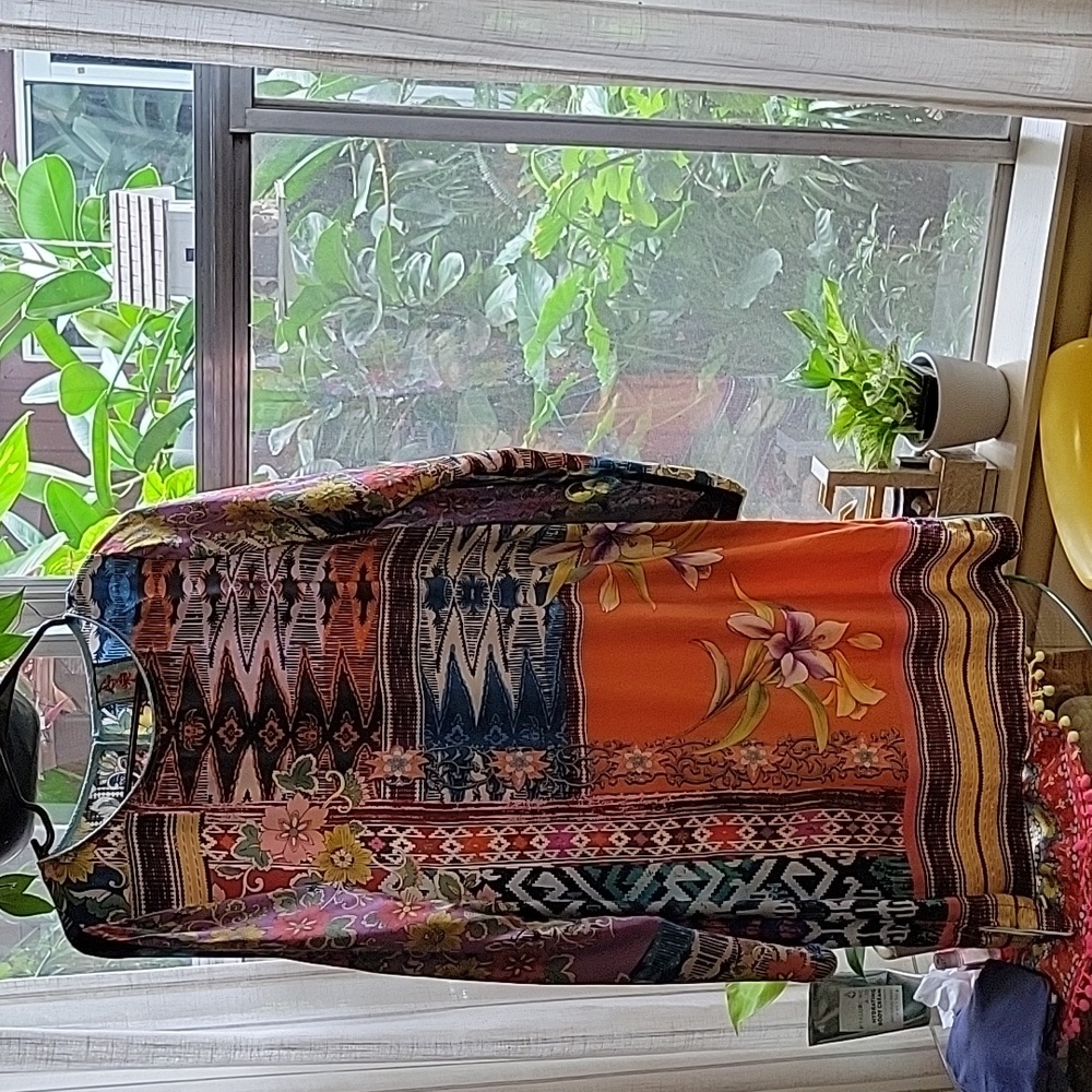Johnny Was Multicolor Floral Tunic - Picture 5 of 12